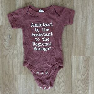 The Office inspired Bella Canvas Baby Onesie in Pink
